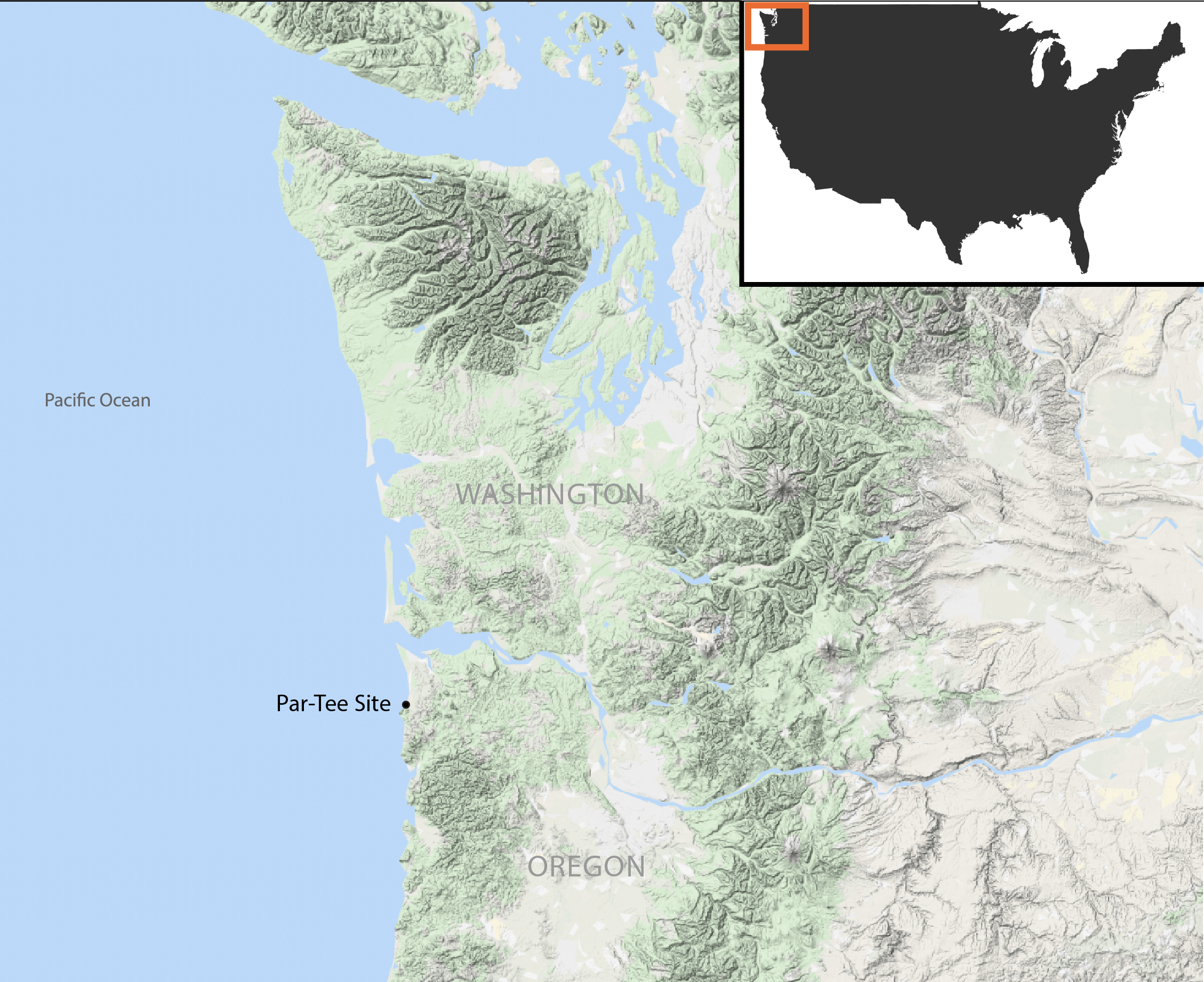 Location of the Par-Tee site.