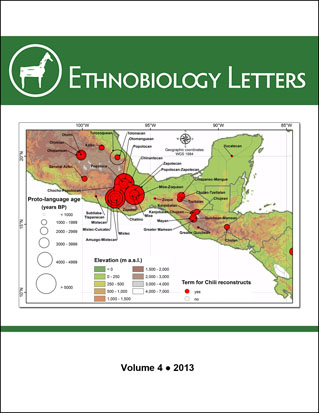 Ethnobiology Letters Cover, Volume 4, 2013