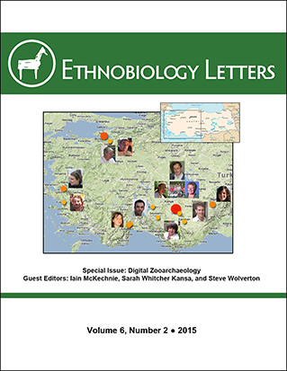 Ethnobiology Letters Cover, Volume 6, Issue 2, 2015