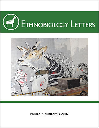 Ethnobiology Letters Cover, Volume 7, Issue 1, 2016