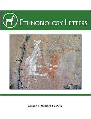 Ethnobiology Letters Cover, Volume 8, Issue 1, 2017