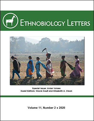 Ethnobiology Letters Cover, Volume 11, Issue 2, 2020
