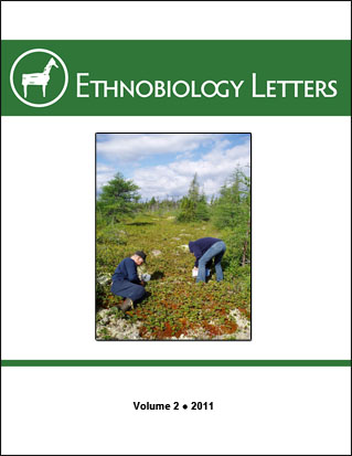 Ethnobiology Letters Cover, Volume 2, 2011